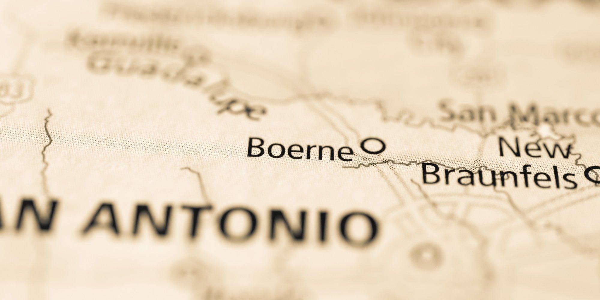 map of boerne, tx - just outside San Antonio