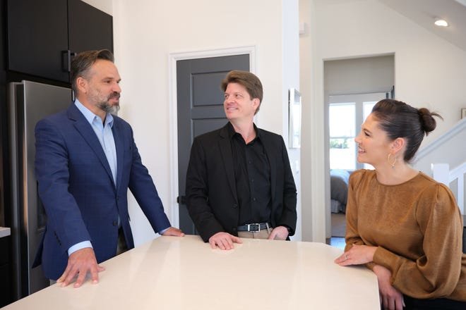 Chris Kirk, Wesley Steck and Crystal Hirst work together at JBGoodwin Realtors, which has been ranked on the American-Statesman’s Top Workplaces of Greater Austin project for 11 consecutive years. - Credit: Mark Matson For American-Statesman